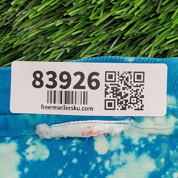 Vintage 90s Basketball Shirt M/L 21x27 Blue Bleached Ballin - Picture 8 of 15